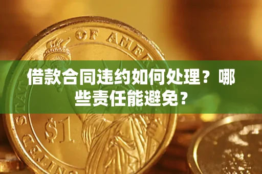 武汉借款合同违约如何处理？哪些责任能避免？